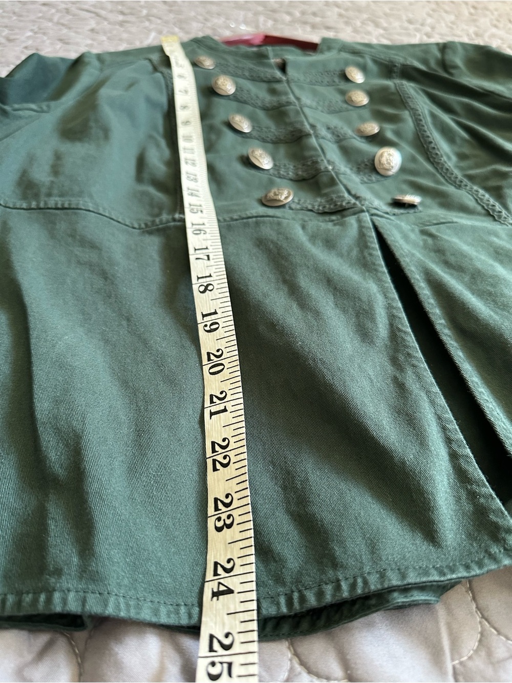 TORRID forest green military-inspired buttoned jacket - Picture 8 of 8